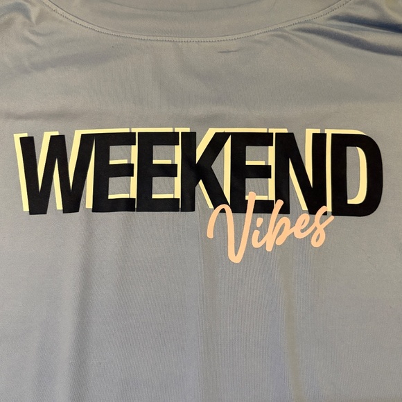 Joyspun Weekend Vibes Pajamas Set Pants T-Shirt Blue Super Soft Womens Sz 2X - Picture 4 of 12